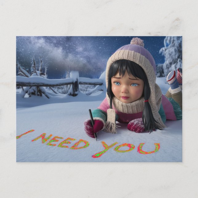 Cartão Postal Postcards I Need You 02 (Frente)