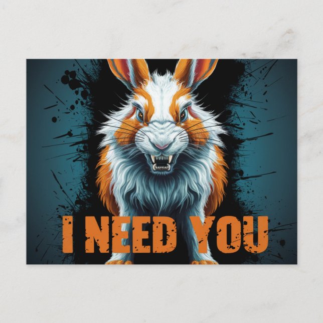 Cartão Postal Postcards I Need You 02 (Frente)