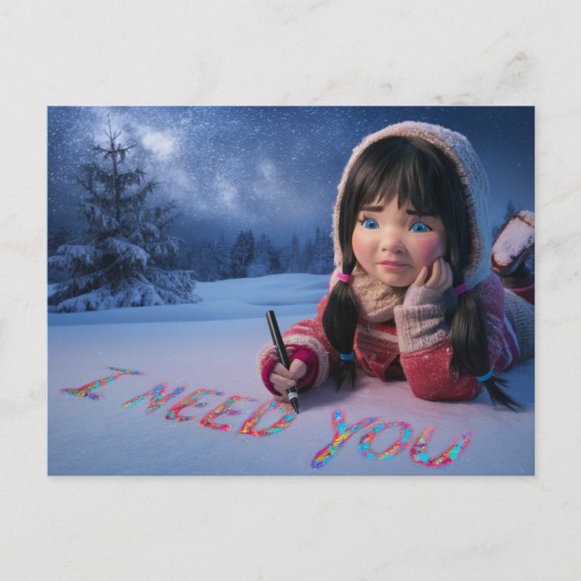 Cartão Postal Postcards I Need You 03 (Frente)