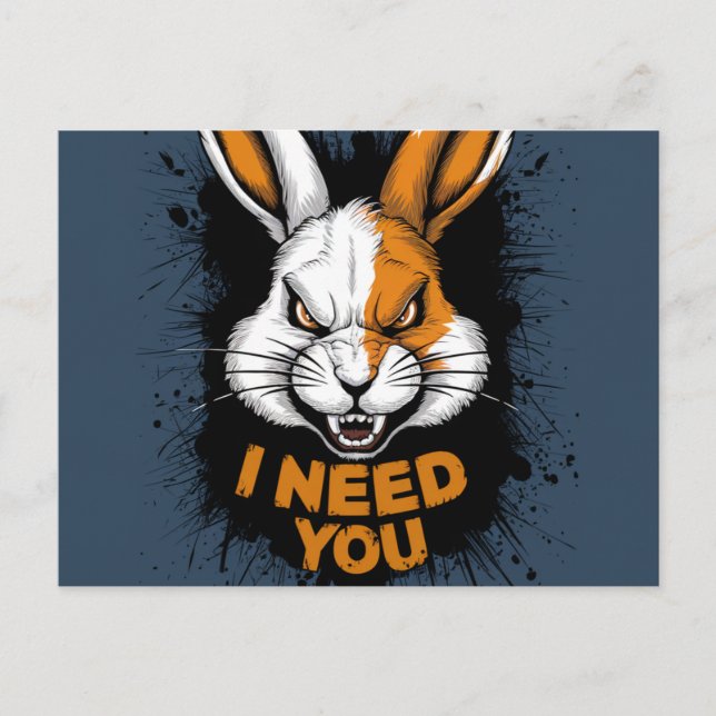 Cartão Postal Postcards I Need You 04 (Frente)