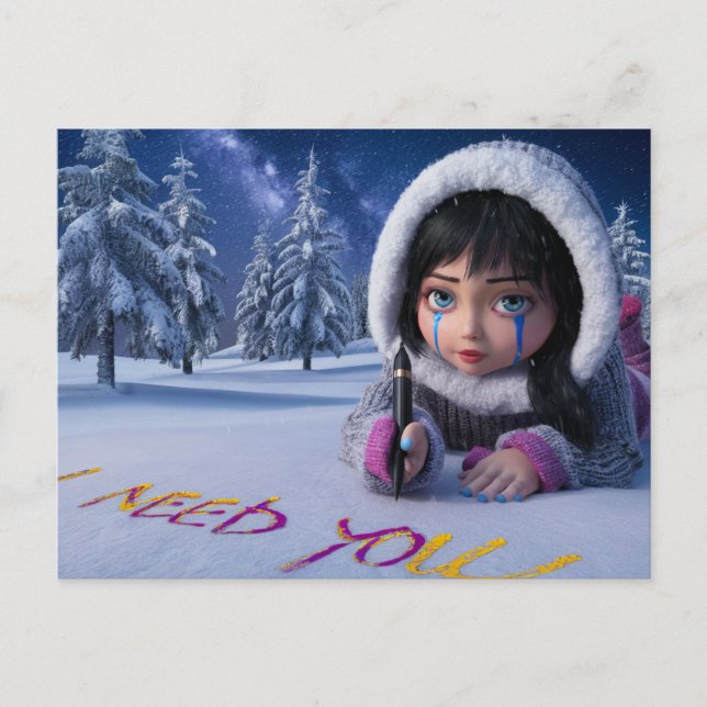 Cartão Postal Postcards I Need You 04 (Frente)