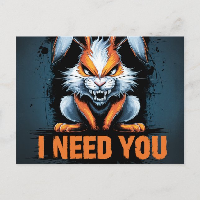 Cartão Postal Postcards I Need You 05 (Frente)