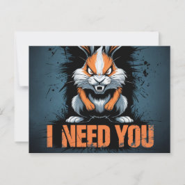 Cartão Postal Postcards I Need You 06