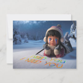 Cartão Postal Postcards I Need You 06