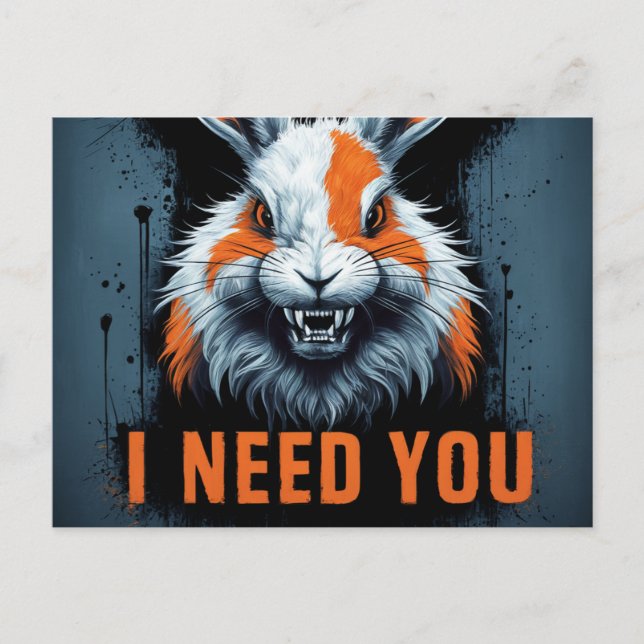 Cartão Postal Postcards I Need You 07 (Frente)