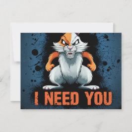 Cartão Postal Postcards I Need You 08