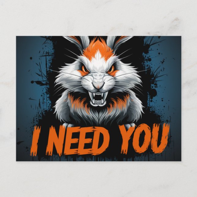 Cartão Postal Postcards I Need You 09 (Frente)