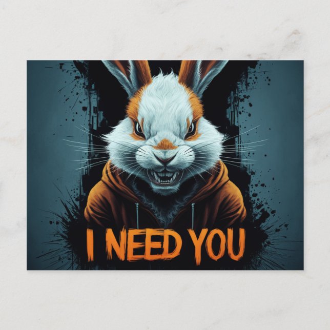 Cartão Postal Postcards I Need You 10 (Frente)