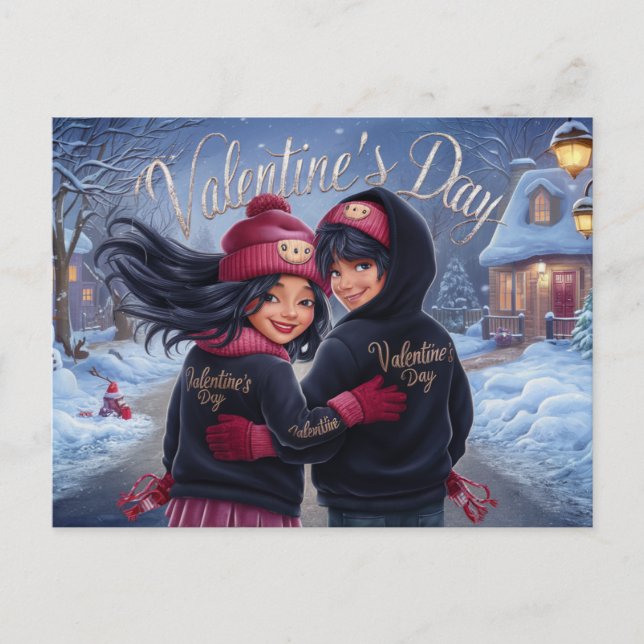 Cartão Postal Postcards Valentine's Day 2 12 (Frente)