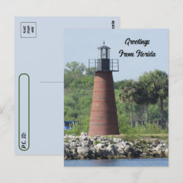 Cartão Postal Postcross Lighthouse Lake Tohopekaliga Florida