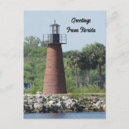 Cartão Postal Postcross Lighthouse Lake Tohopekaliga Florida