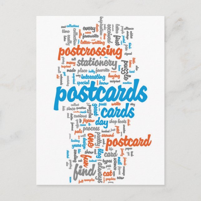 Cartão postal "Postcross red" (Frente)