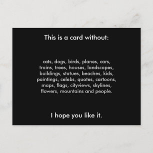 Cartão Postal Postcrossing sem nada do habitual