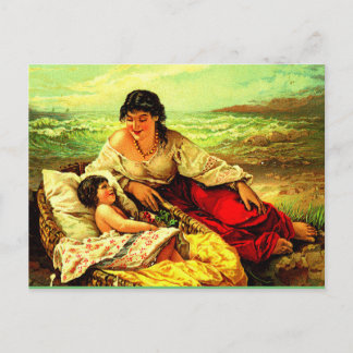 Cartão Postal Poste as memórias da mãe e da criança!