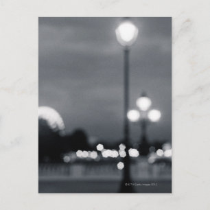 Cartão Postal poste de iluminação no Pont Alexander em Paris