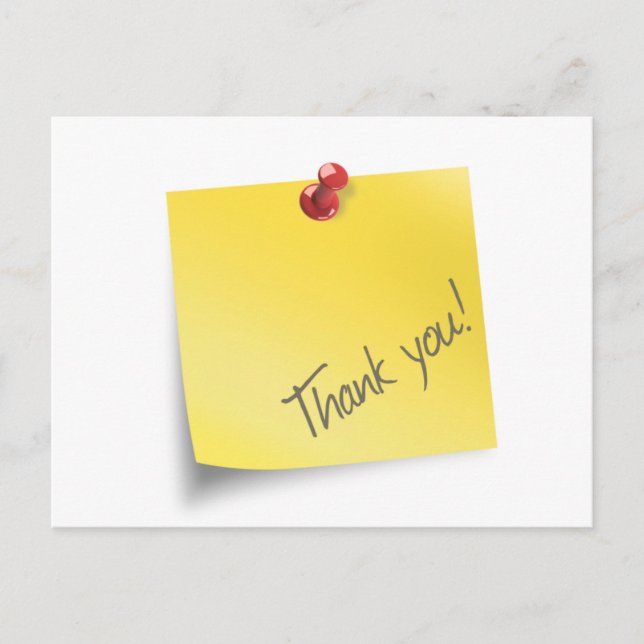 Cartão Postal Poste Obrigado (Frente)