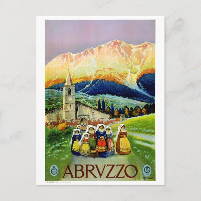 Cartão Postal Poster Abruzzo Restaurada (Frente)