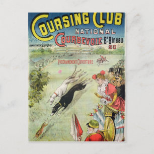 Cartão Postal Poster anunciando a abertura do curso