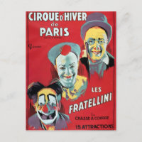 Poster anunciando o "Cirque d'Hiver de Paris"