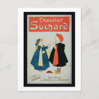Poster anunciando 'Suchard Chocolate' (cor ilumina