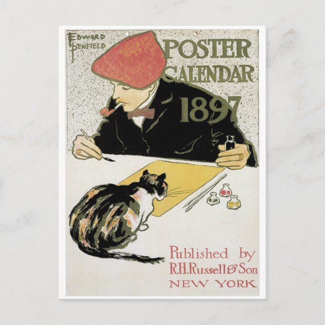 Cartão Postal Poster Calendar 1897 (Frente)