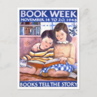 Poster da Biblioteca da Semana do Livro Vintage