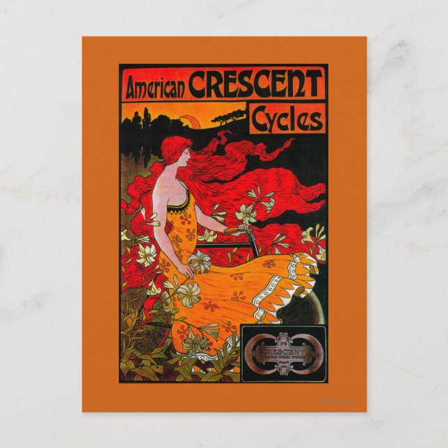 Cartão Postal Poster da Europa do Crescente Americano (Frente)