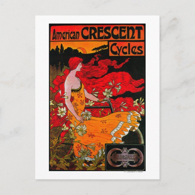 Cartão Postal Poster da Europa do Crescente Americano (Frente)