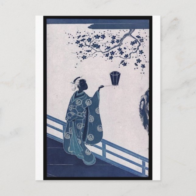 Cartão Postal Poster da Pintura em japonês c. final da década de (Frente)