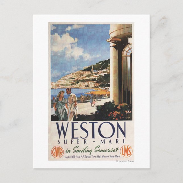 Cartão Postal Poster da via férrea do casal (Frente)