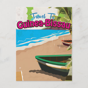 Cartão Postal Poster da viagens vintage da Guiné-Bissau