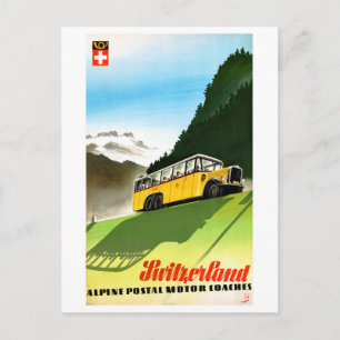 Cartão Postal Poster da Viagens vintage restaurada