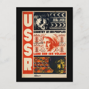 Cartão Postal Poster das viagens vintage de URSS Rússia