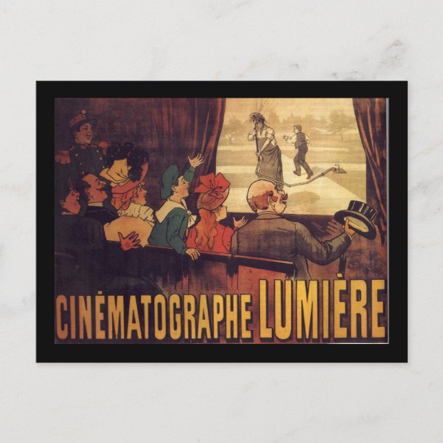 Cartão Postal Poster de cinema Lumière (Frente)