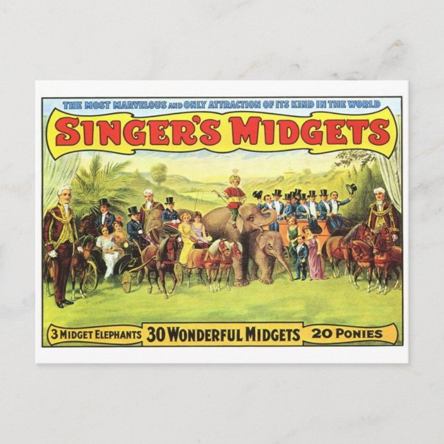 Cartão postal Poster de Circo (Frente)