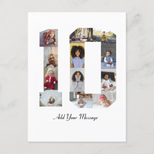 Cartão Postal Poster de Colagem de Fotos Número 10