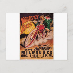 Cartão Postal poster de corridas de 1926