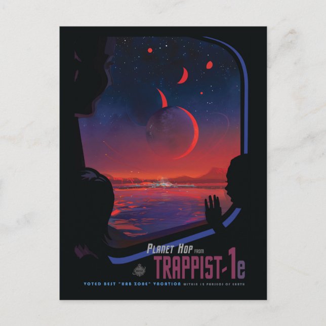 Cartão Postal Poster de Espaço Retroativo - Os Visualizadores Ob (Frente)
