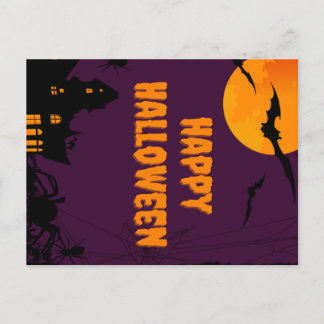 Cartão Postal Poster de Halloween Puro Feliz