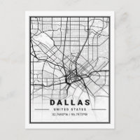 Poster de Mapa de Cidade Viagem do Texas EUA