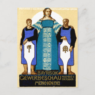 Cartão Postal poster de Munique Alemanha, 1912