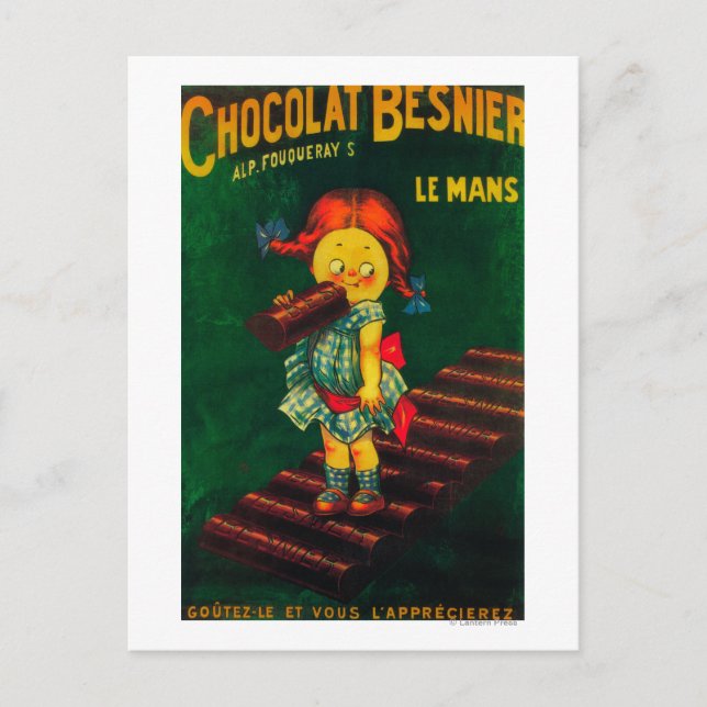 Cartão Postal Poster de Promocional de chocolate melhor (Frente)