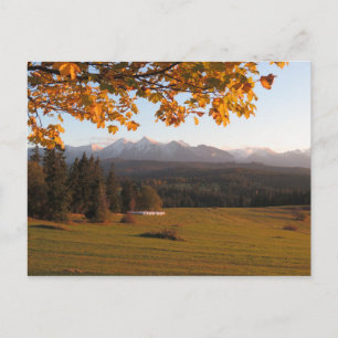 Cartão Postal Poster de solteiros do Autumn Tatras