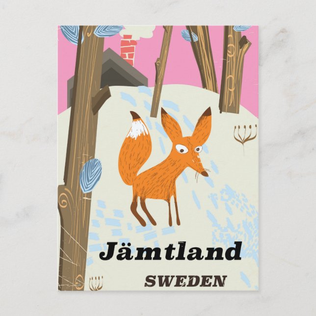 Cartão Postal Poster de Suecia de Jämtland (Frente)