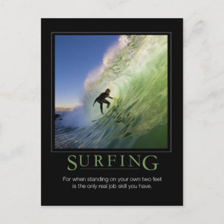 Cartão Postal Poster de Surfing_Demotivational