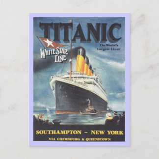 Cartão Postal Poster de Titanic Original