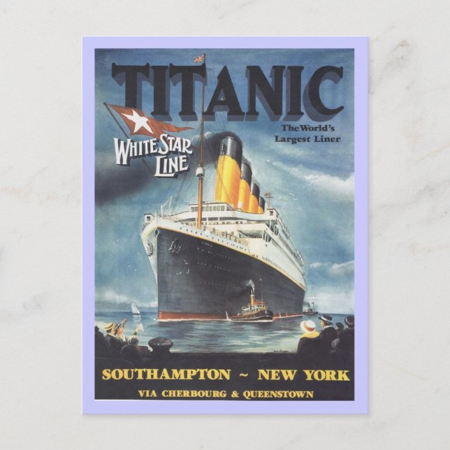 Cartão Postal Poster de Titanic Original (Frente)