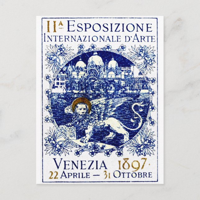 Cartão Postal poster de Veneza 1897 (Frente)