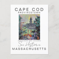 POSTER DE VIAGENS CENÍFICO CAPE COD MASSACHUSETES