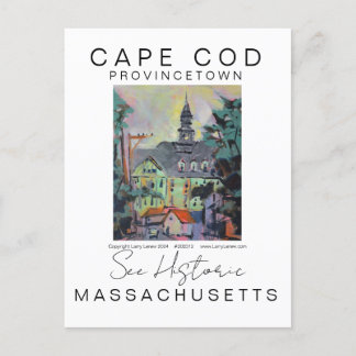 CARTÃO POSTAL POSTER DE VIAGENS CENÍFICO CAPE COD MASSACHUSETES